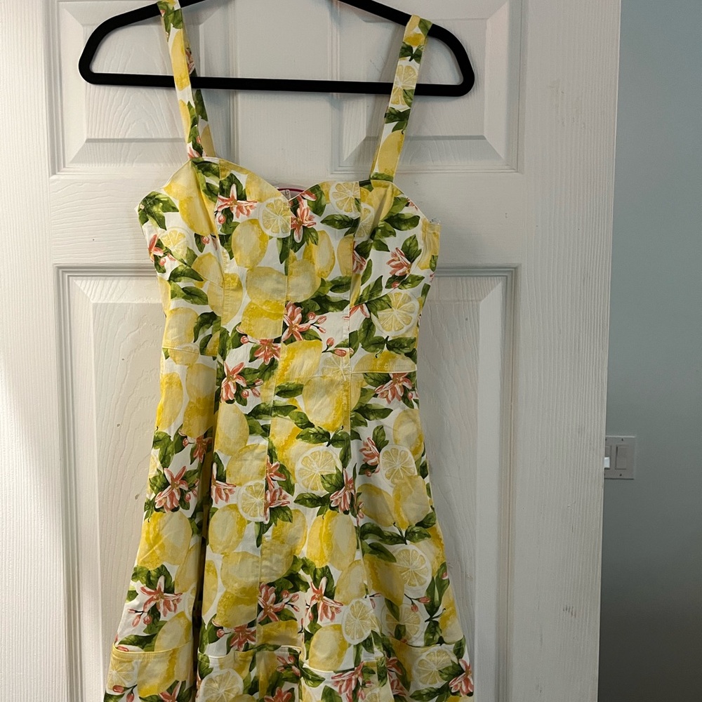 Avec Les Filles Lemon Mini Dress- NWT